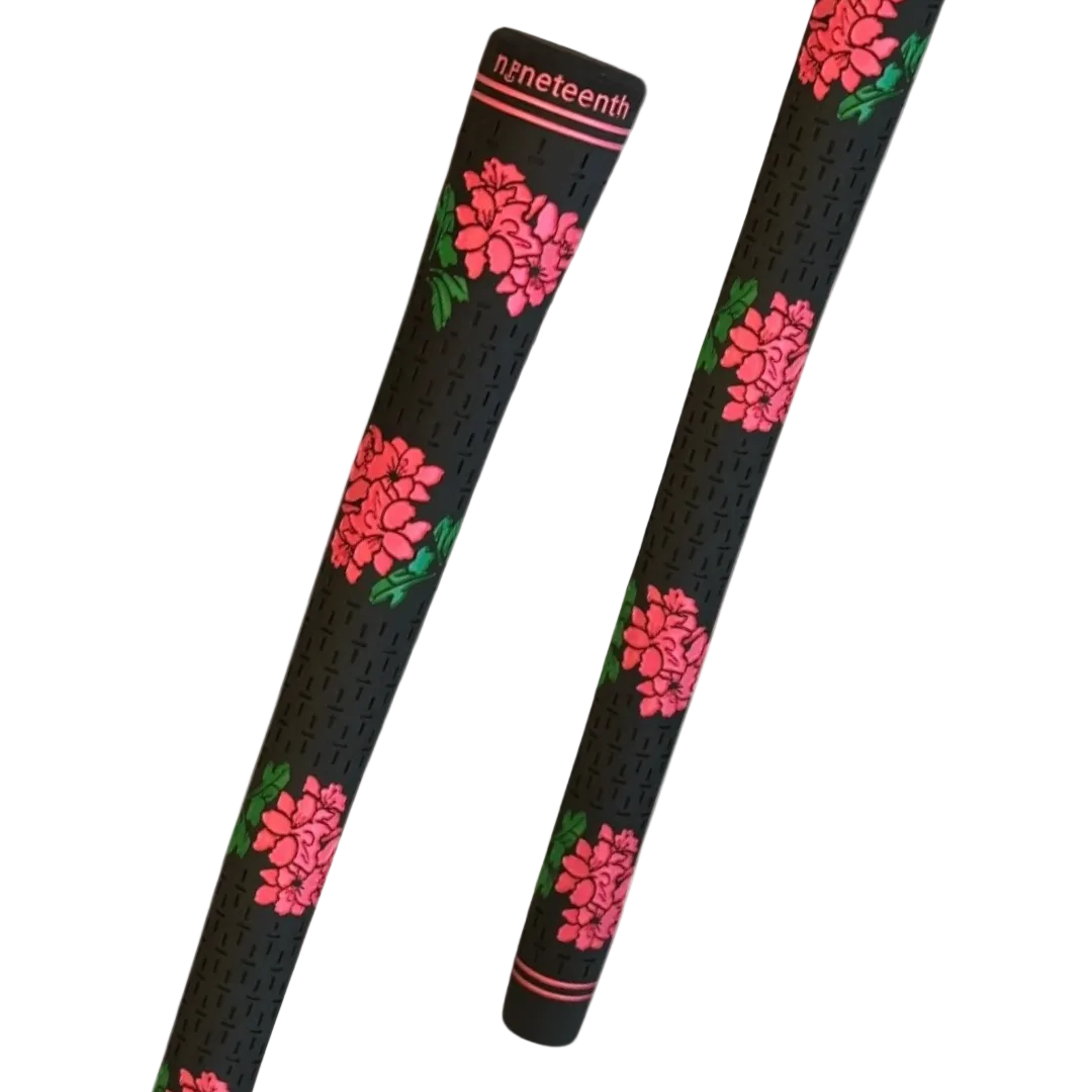 Blooms and Birdies Tour Midsize golf grip in Black